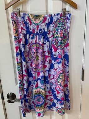 Lilly Pulitzer Skirt Shabby Chic Cottagecore Preppy Spring Summer Medium